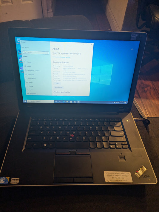 Lenovo Thinkpad edge laptop core i3